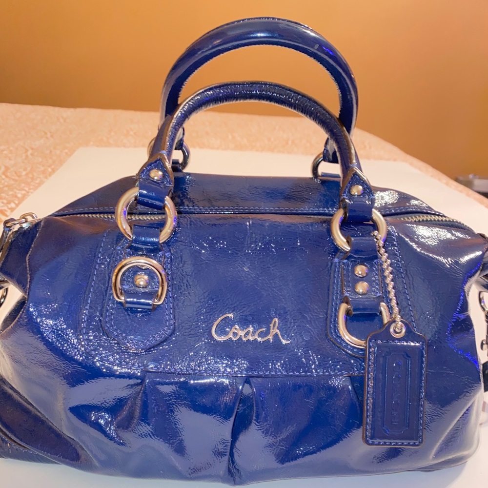 Coach Ashley Patent Leather Satchel
